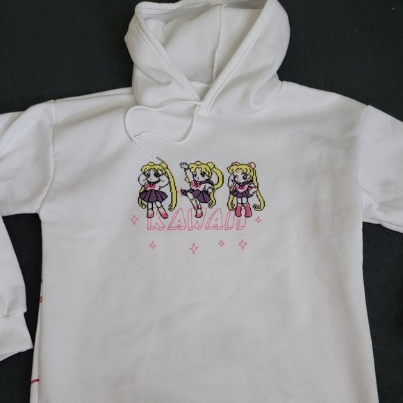 Kawaii Sailor Ruffle Hoodie Set